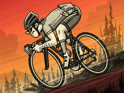 The Descent bike cycling illustration outdoors people