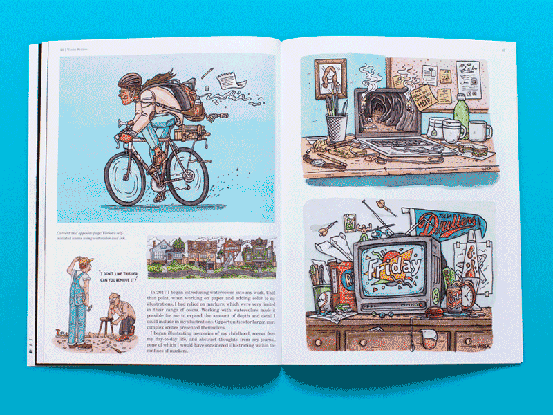 Yondr Art Book art book book editorial illustration lettering portfolio