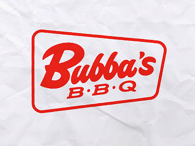 Bubbas bbq branding food lettering logo logotype