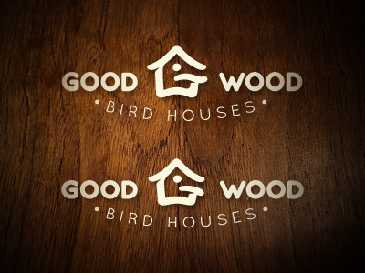 Good Wood Revised bird house bird houses good wood logo mark