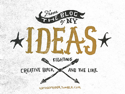 Ideas illustration pen and ink sharpie typography
