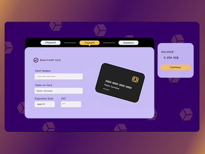 Daily UI Challenge Day #002 Payment Page