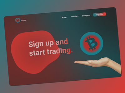 Daily UI Challenge Day #003 Landing Page 003 bitcoin design