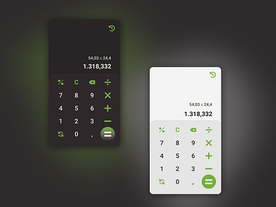 Daily UI Challenge Day #004 Mobile Calculator