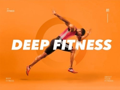 Deep fitness poster design