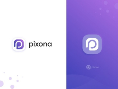 Pixona logo design