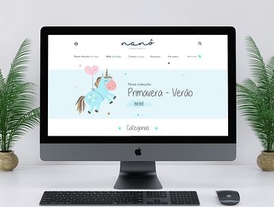 Nanô - Online store brand design illustration logo ui ux web