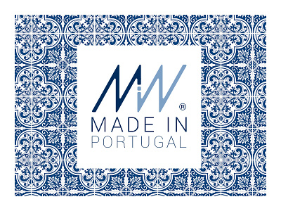 Made in - Logo / Brand Design blue brand design flat logo tile traditional vector