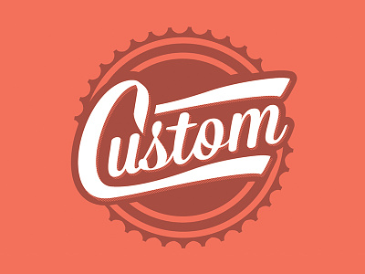 Custom Bicycle branding flat illustrator logo type typography vector