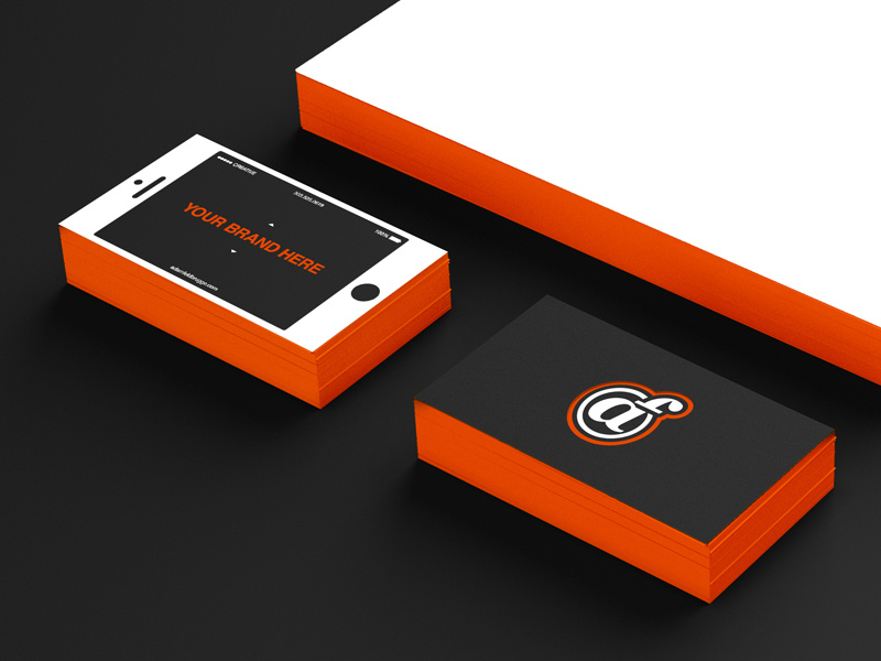 New personal business cards print branding vector letterpress mobile graphic design business cards