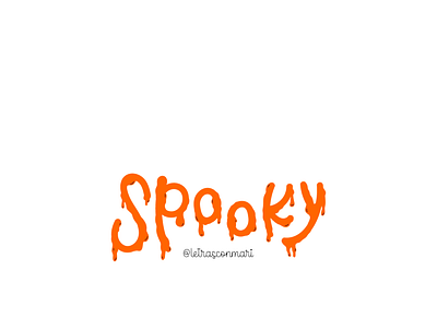 Spooky adobe illustrator digital lettering hand lettering illustrator lettering lettering art letters vector