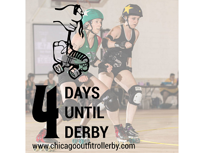 Bout Day Countdown graphics photography roller derby social media