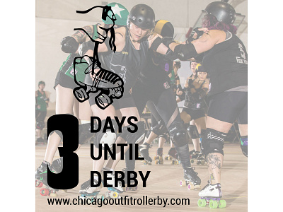 Bout Day Countdown graphics photography roller derby social media