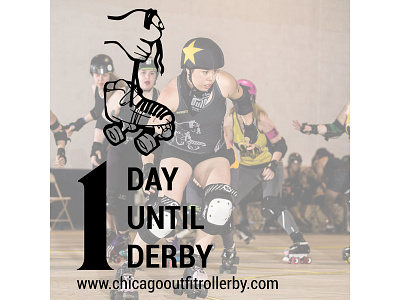 Bout Day Countdown graphics photography roller derby social media