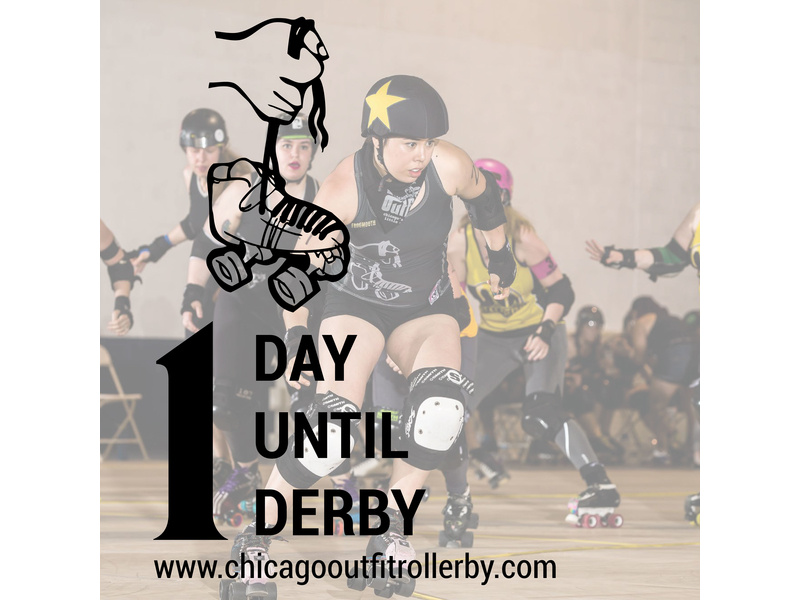 Bout Day Countdown photography graphics social media roller derby