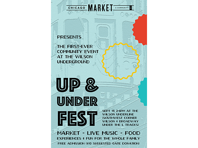 Up & Under Fest poster branding marketing poster design