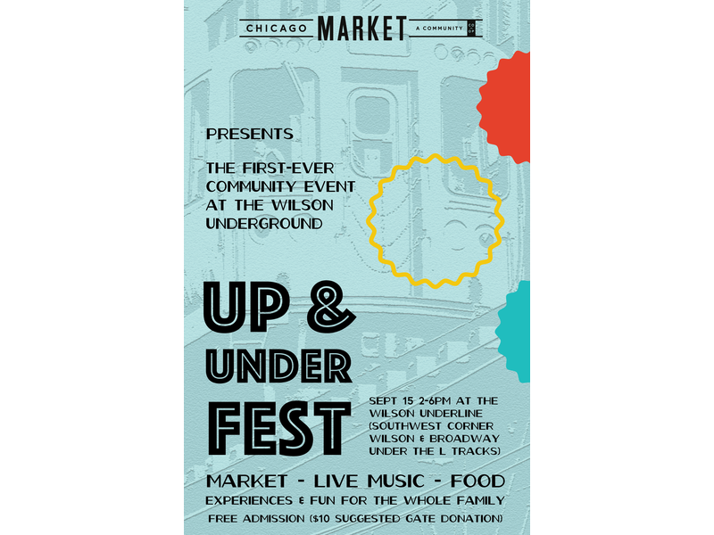 Up & Under Fest poster marketing poster design branding