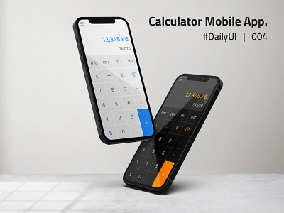 Calculator Mobile App. design graphic design ui