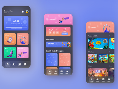 Reward App : UI Design