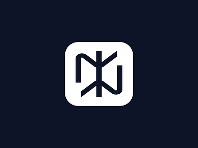 M &W ambigram ambigram flat icon latter latter mark logo navy simple symbol