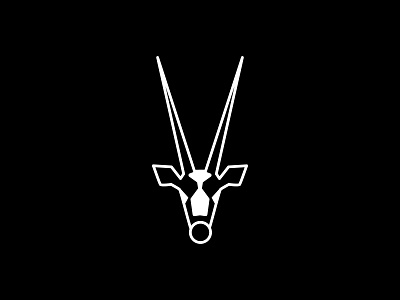 Oryx Line Art animal branding design flat icon illustration logo monogram simple vector