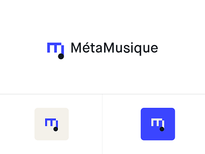 MetaMusique - Logo branding design lettermark logo m monogram music