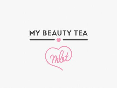 Mybeautytea beauty cute feminine girly heart monogram tea