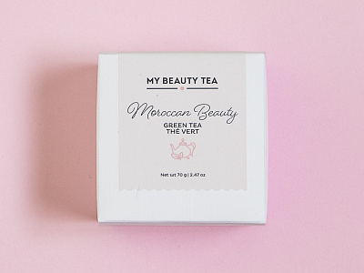 Tea Packaging beauty box moroccan packaging pink print tea teacup