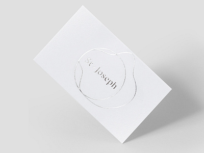 St-Joseph logotype branding bussiness card interior design logo logotype minimal print silver