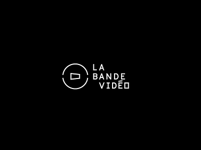 La Bande Vidéo - Logo arts media play ration square type typo video