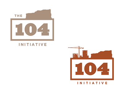 The 104 Initiative - logo concepts brand identity logo design