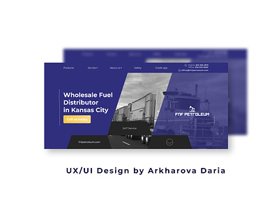 Wholesale Fuel Distributor in Kansas City (А.Д.А.) design fuel kansas landingpage ui ux webdesign