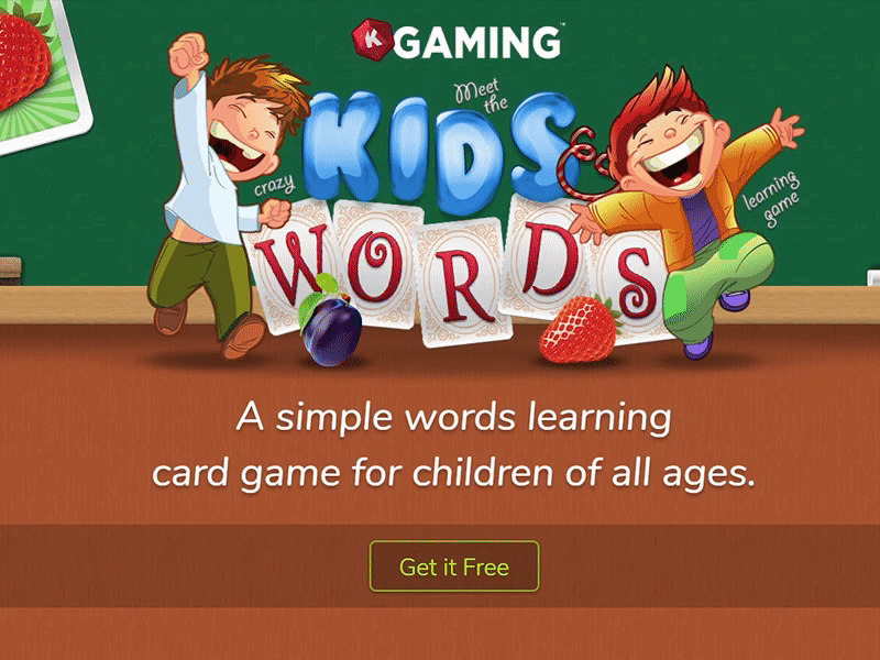 Kids Words CSS Animation 2019 trend animation branding css design html 5 lettering logo web 3.0 website