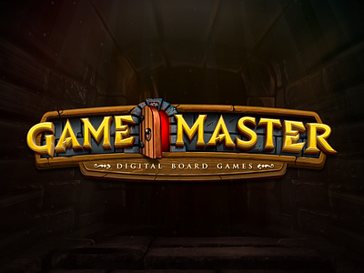 Game Master Logotype board game branding dd dragons dungeons fantasy game kickstarter logotype pen and paper rpg