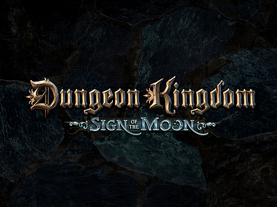Dungeon Kingdom Logotype branding crawler design dungeon fantasy game kingdom logo logotype