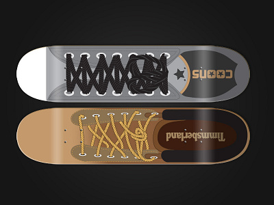 DEF Coons and Timmsberland graphic design skateboard skateboard design skateboard graphics vector art