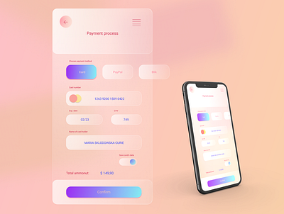 01 Credit card checkout app application design figma graphic design ui website