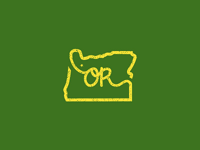 Oregon "State Mark" branding design green identity identity design illustrator logo logo design mark oregon simple vector