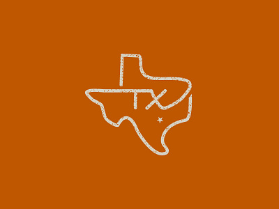 Texas State Mark brand branding design identity illustrator logo logo design mark orange simple texas vector