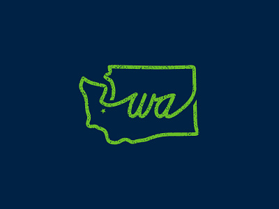 Washington State Mark apparel blue brand design green identity illustrator logo logo design mark vector washington