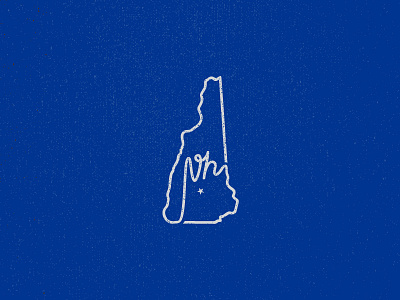 New Hampshire apparel blue brand branding design identity illustrator logo logo design simple texture vector