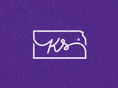 Kansas "State Mark" apparel brand branding design identity logo logo design purple simple texture vector