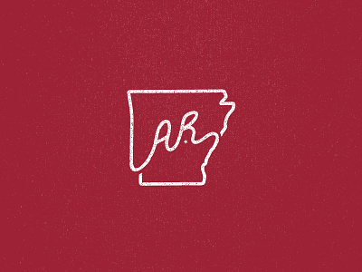 Arkansas "State Mark" apparel brand branding design identity logo logo design red simple sports texture vector