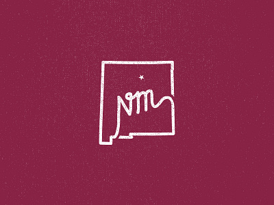 New Mexico "State Mark apparel brand branding design identity illustrator logo logo design mark simple texture vector
