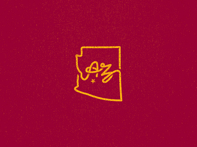 Arizona "State Mark" apparel brand branding design icon identity logo logo design simple texture vector