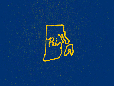 Rhode Island "State Mark" apparel blue brand branding design identity illustrator logo logo design simple texture vector