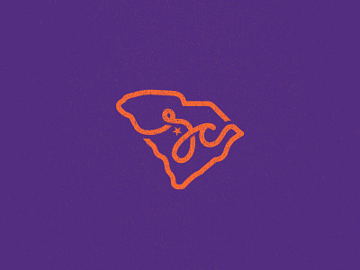 South Carolina "State Mark" design identity logo logo design simple symbol texture vector