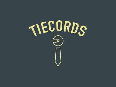 Tiecords brand branding concept design identity illustrator logo logo design logos simple symbol vector