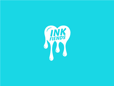 Ink Fiends apparel brand branding clothing design heart identity illustrator logo logo design simple symbol