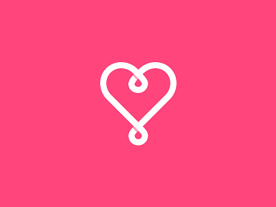 Heart bold design heart line logo love mark simple simplicity symbol thick lines